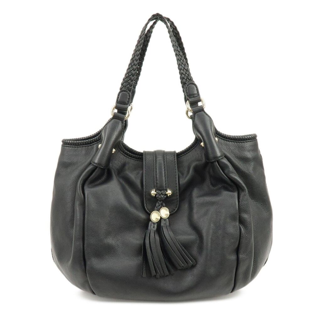 Gucci Marrakech Calfskin Shoulder Bag Black